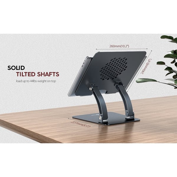 Tounee LS16A Laptop Stand, Adjustable Computer Stand for Laptop, Promote Healthy Posture, Ergonomic Neck Saver Laptop Riser